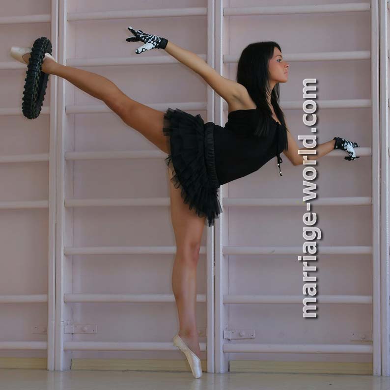 mujer rusa haciendo gimnasia